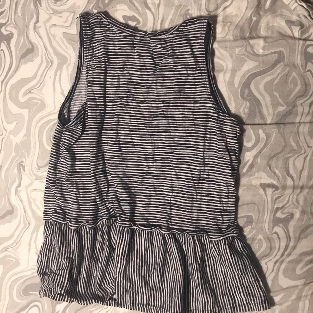 Old Navy Striped Ruffle Tank - Picture 4 of 4